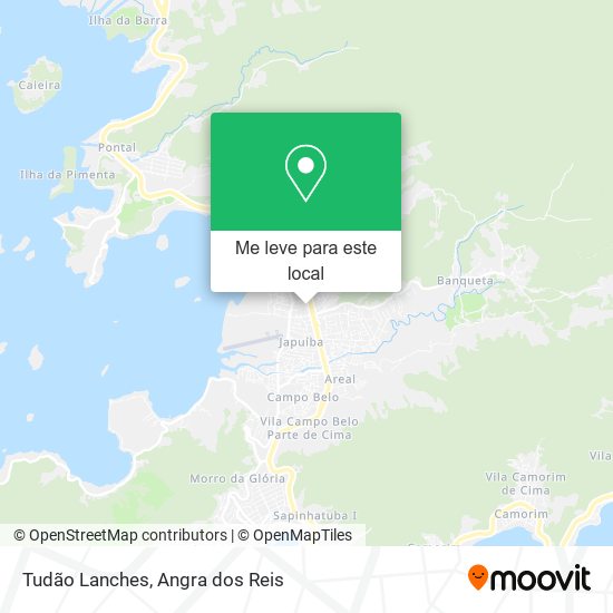 Tudão Lanches mapa