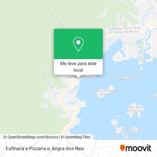 Esfiharia e Pizzaria e mapa