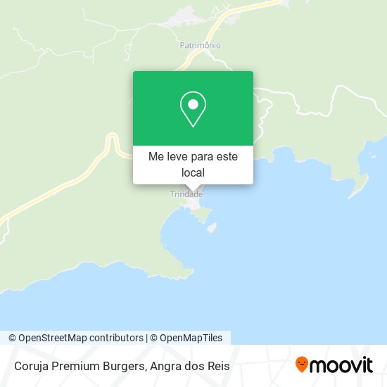 Coruja Premium Burgers mapa