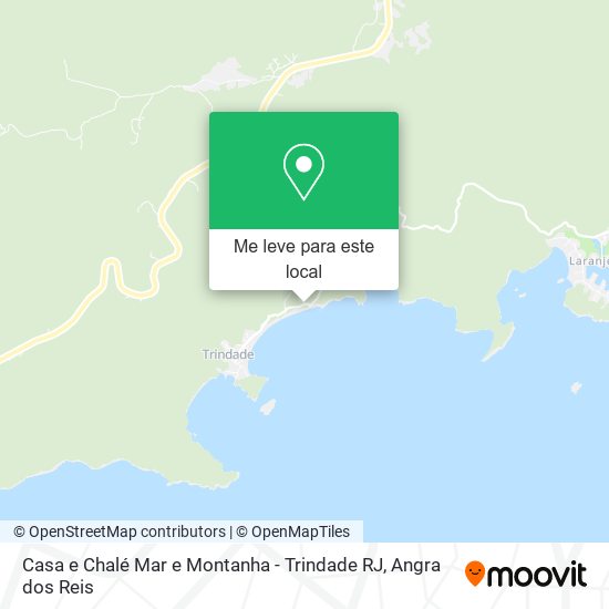 Casa e Chalé Mar e Montanha - Trindade RJ mapa