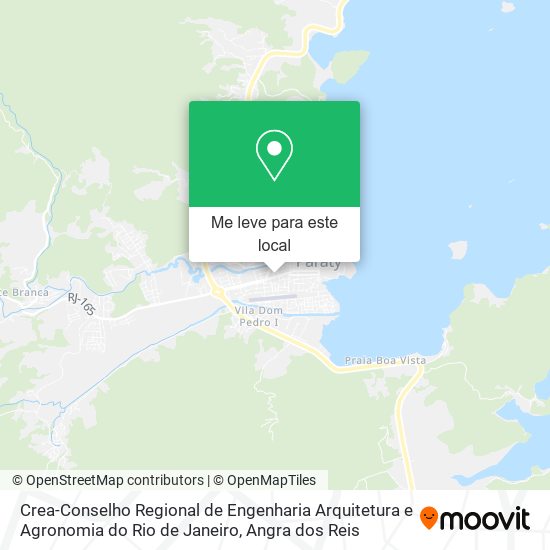 Crea-Conselho Regional de Engenharia Arquitetura e Agronomia do Rio de Janeiro mapa