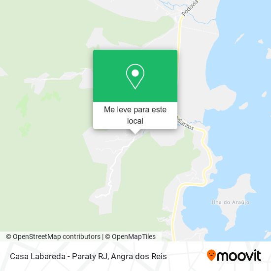Casa Labareda - Paraty RJ mapa