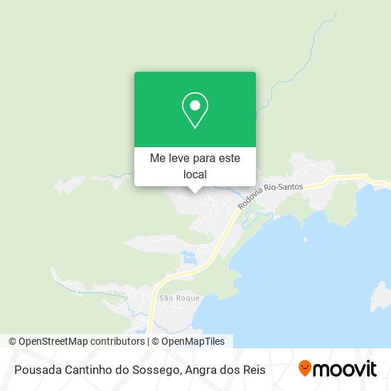 Pousada Cantinho do Sossego mapa
