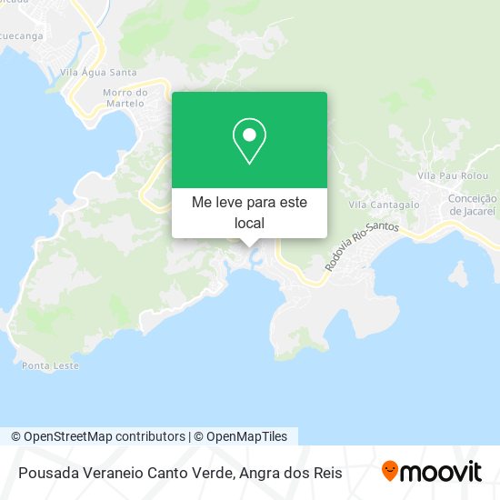 Pousada Veraneio Canto Verde mapa