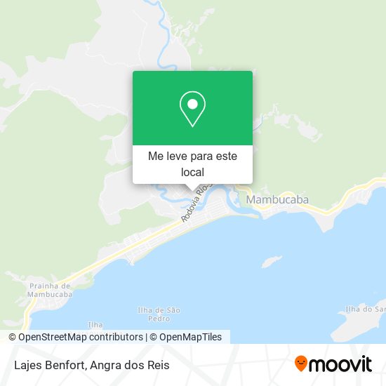 Lajes Benfort mapa