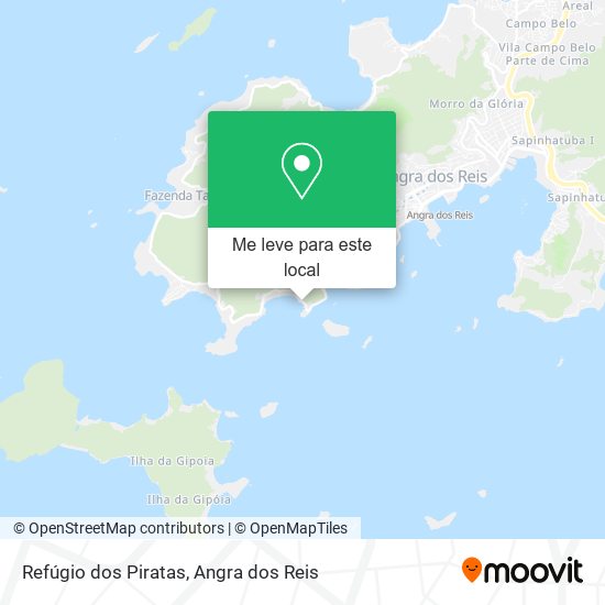 Refúgio dos Piratas mapa