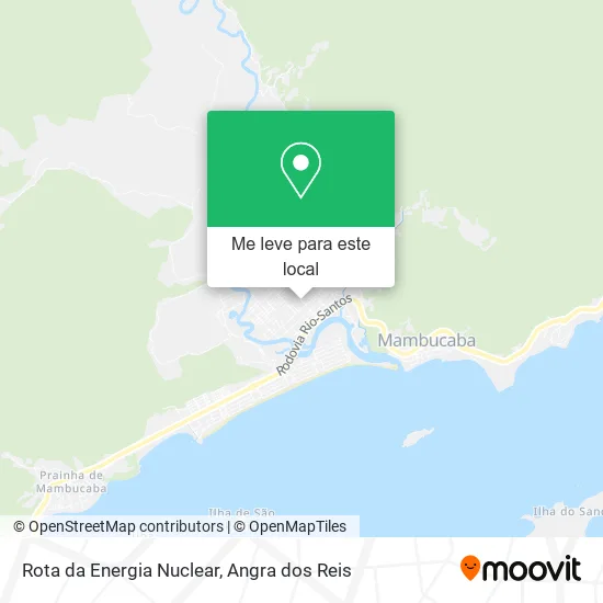 Rota da Energia Nuclear mapa
