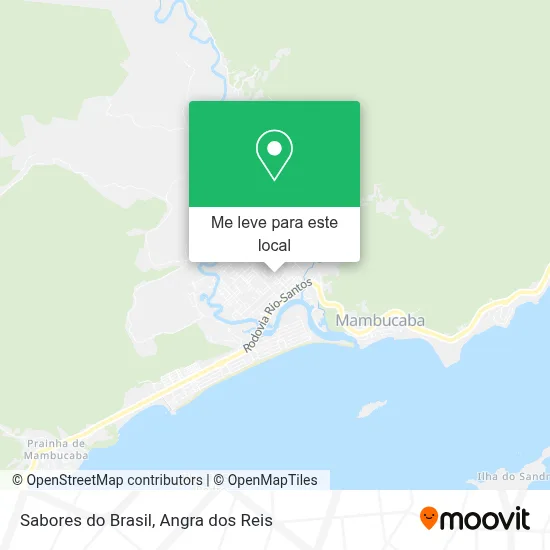 Sabores do Brasil mapa