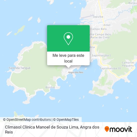 Climasol Clínica Manoel de Souza Lima mapa