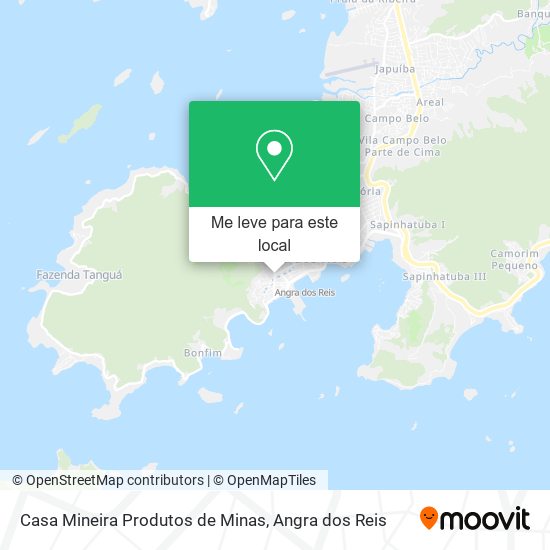 Casa Mineira Produtos de Minas mapa