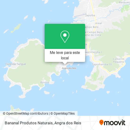 Bananal Produtos Naturais mapa