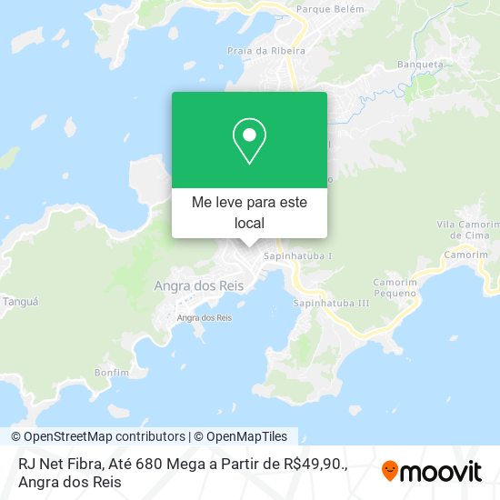 RJ Net Fibra, Até 680 Mega a Partir de R$49,90. mapa