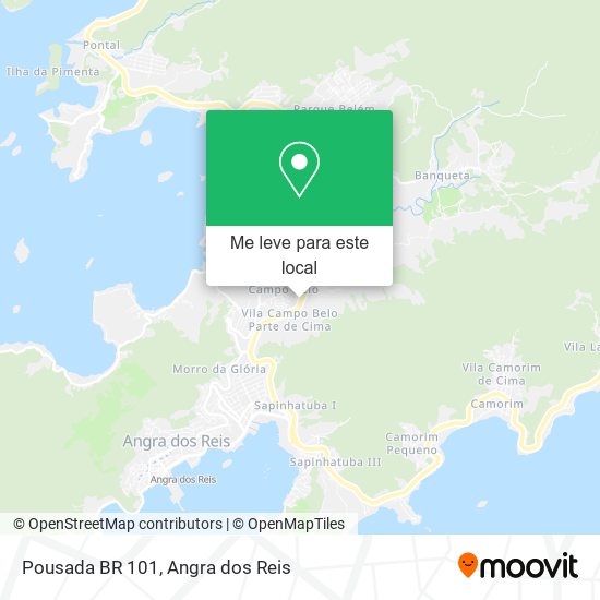 Pousada BR 101 mapa