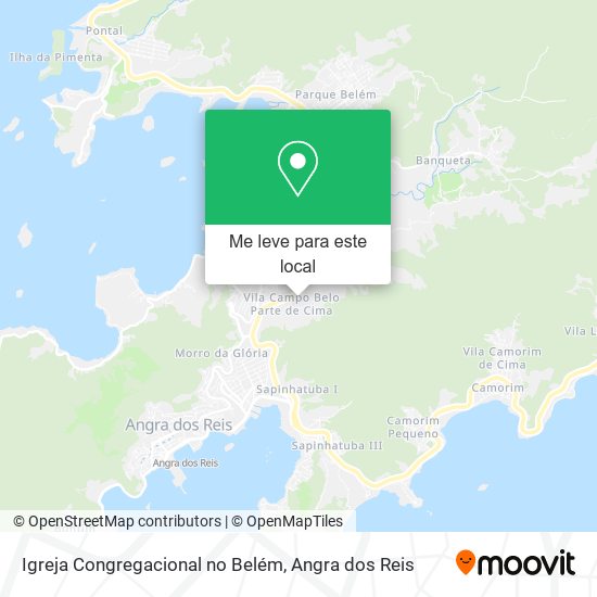Igreja Congregacional no Belém mapa