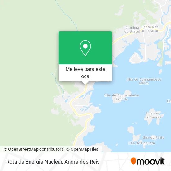 Rota da Energia Nuclear mapa