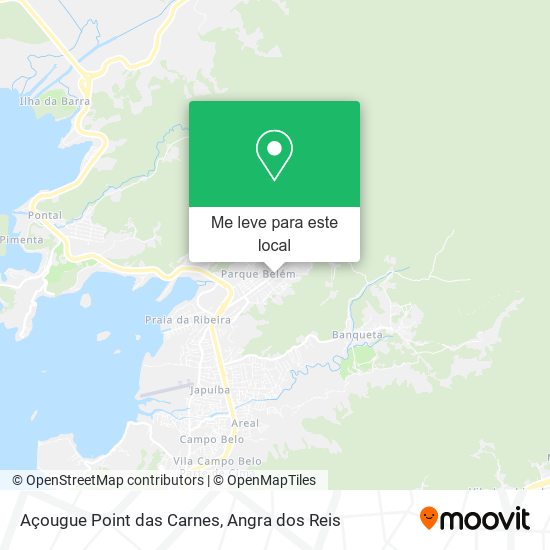 Açougue Point das Carnes mapa