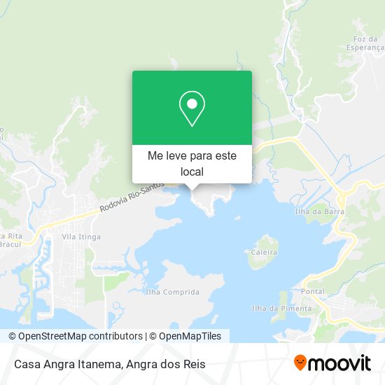 Casa Angra Itanema mapa