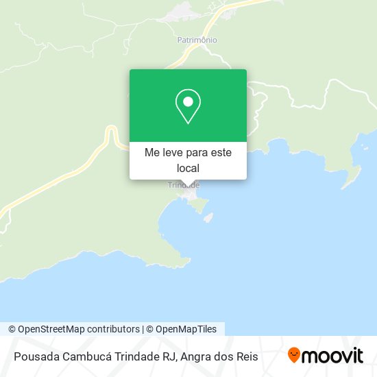 Pousada Cambucá Trindade RJ mapa