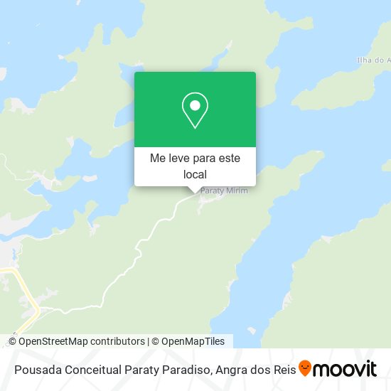 Pousada Conceitual Paraty Paradiso mapa