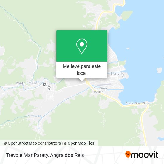 Trevo e Mar Paraty mapa