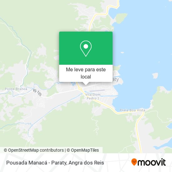 Pousada Manacá - Paraty mapa