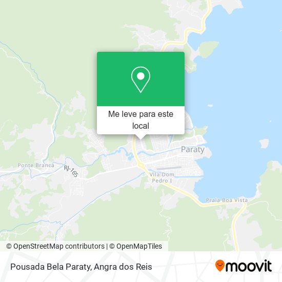 Pousada Bela Paraty mapa