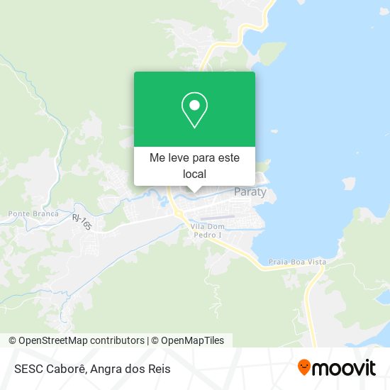 SESC Caborê mapa