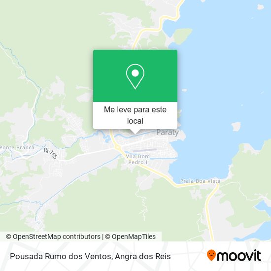 Pousada Rumo dos Ventos mapa