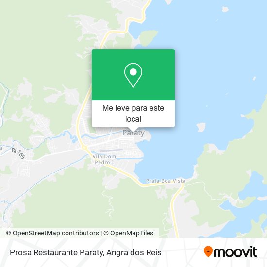 Prosa Restaurante Paraty mapa