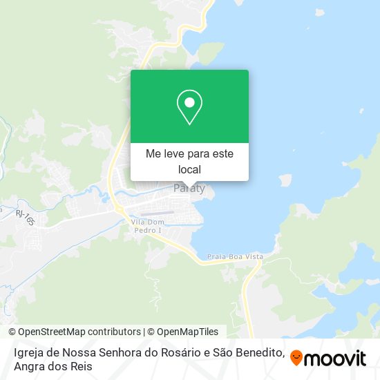 Igreja de Nossa Senhora do Rosário e São Benedito mapa