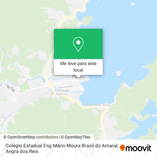 Colégio Estadual Eng Mário Moura Brasil do Amaral mapa