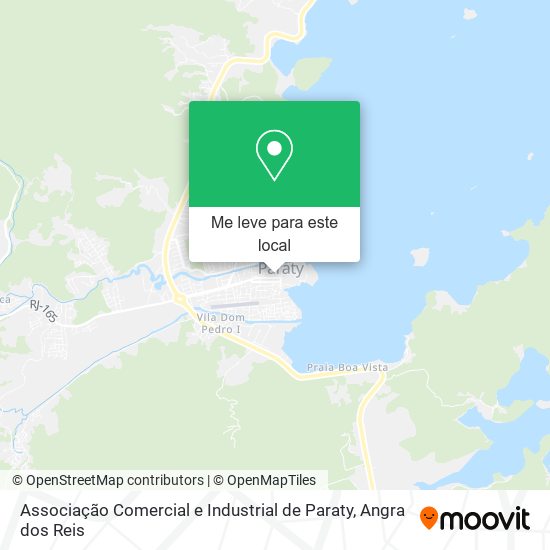 Associação Comercial e Industrial de Paraty mapa