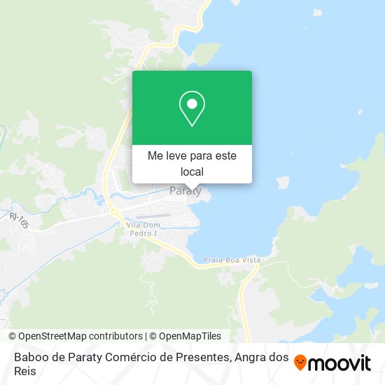 Baboo de Paraty Comércio de Presentes mapa