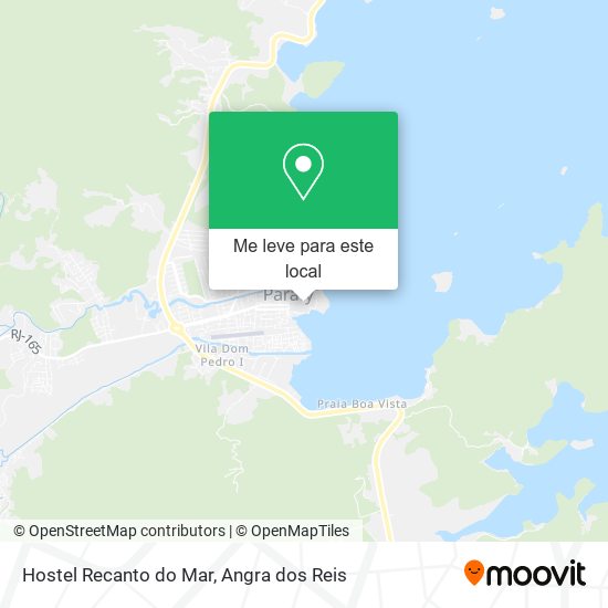 Hostel Recanto do Mar mapa