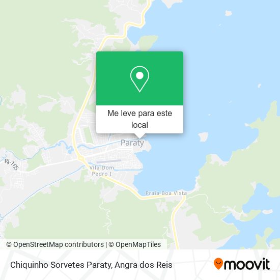 Chiquinho Sorvetes Paraty mapa