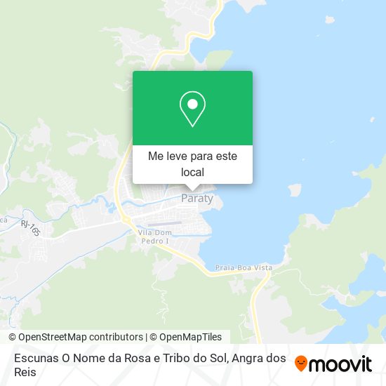 Escunas O Nome da Rosa e Tribo do Sol mapa