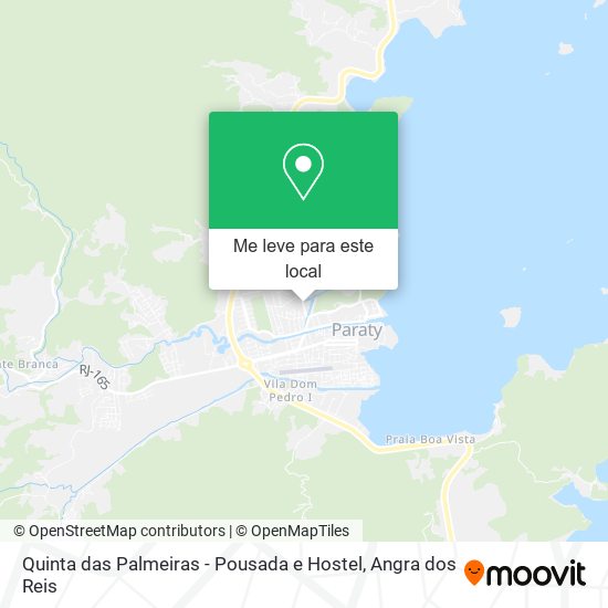 Quinta das Palmeiras - Pousada e Hostel mapa