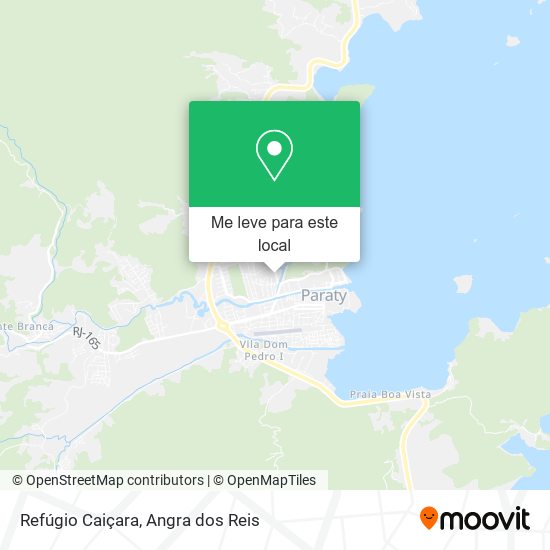 Refúgio Caiçara mapa