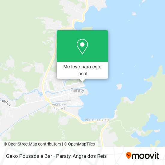 Geko Pousada e Bar - Paraty mapa