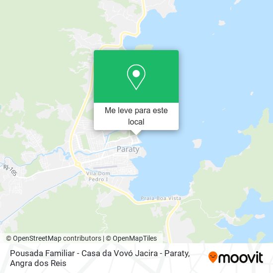 Pousada Familiar - Casa da Vovó Jacira - Paraty mapa