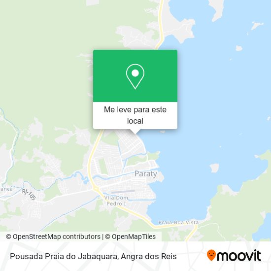 Pousada Praia do Jabaquara mapa