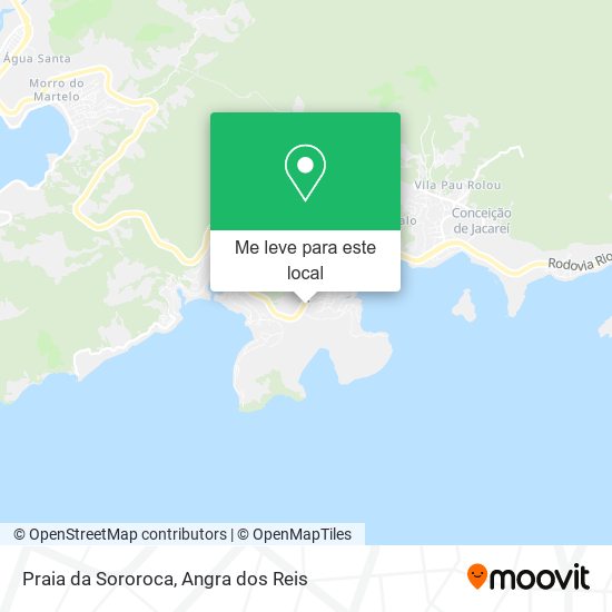 Praia da Sororoca mapa