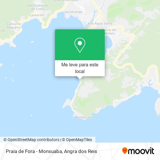 Praia de Fora - Monsuaba mapa