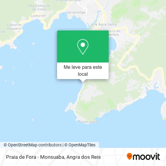 Praia de Fora - Monsuaba mapa