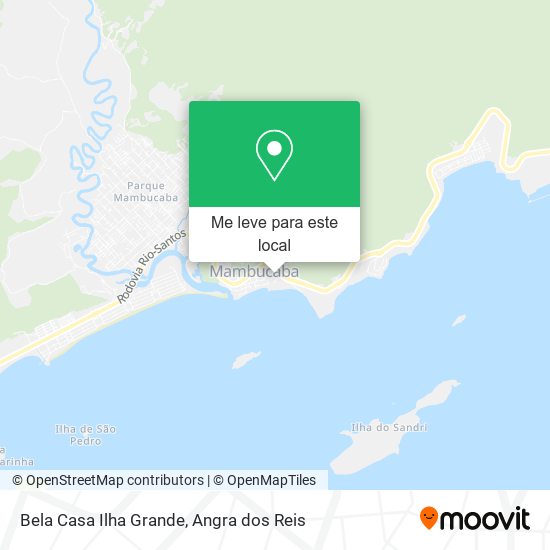 Bela Casa Ilha Grande mapa
