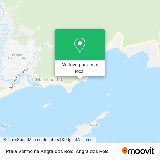 Praia Vermelha Angra dos Reis mapa