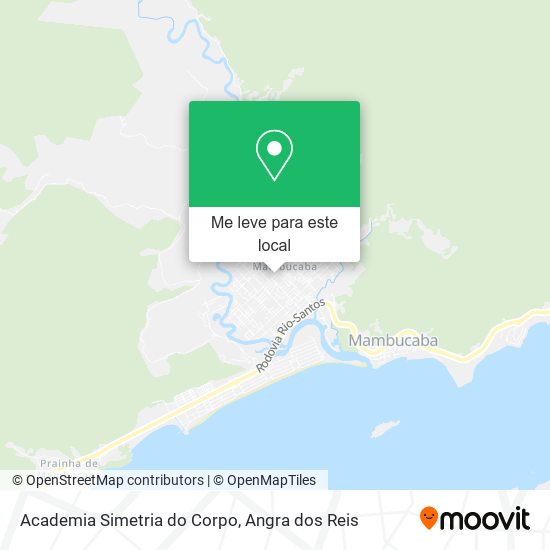 Academia Simetria do Corpo mapa