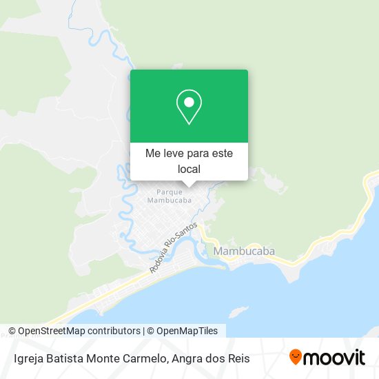 Igreja Batista Monte Carmelo mapa