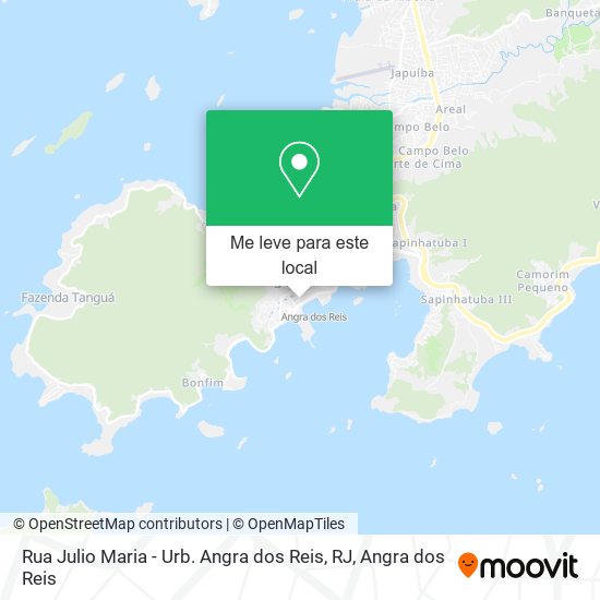 Rua Julio Maria - Urb. Angra dos Reis, RJ mapa
