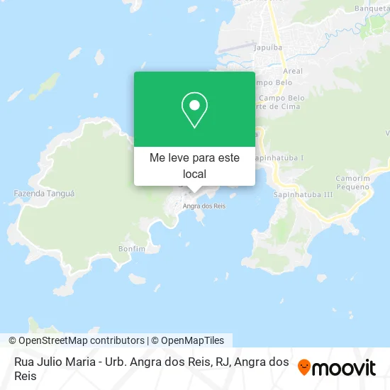 Rua Julio Maria - Urb. Angra dos Reis, RJ mapa